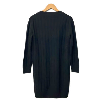 Hermes Dress 36 S Black Long Sleeve Knee Length Knit Pattern — view 2