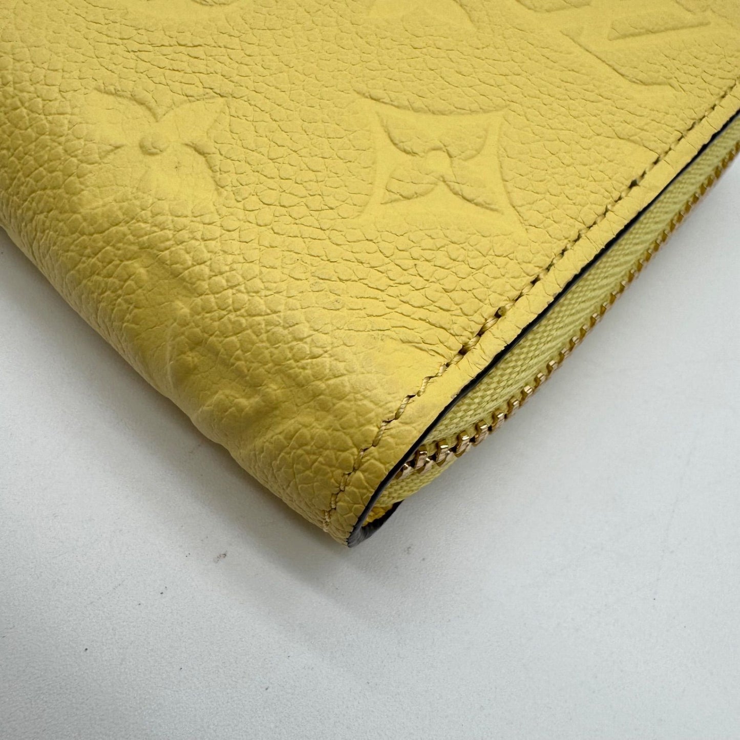 Louis Vuitton Wallet Zippy Empreinte Leather Monogram Yellow — view 8