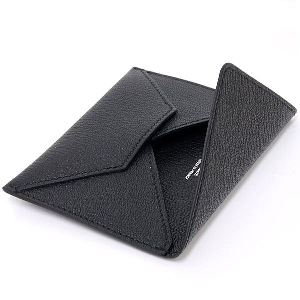 Hermes MM Card Case Chevre Mizore Black — view 5