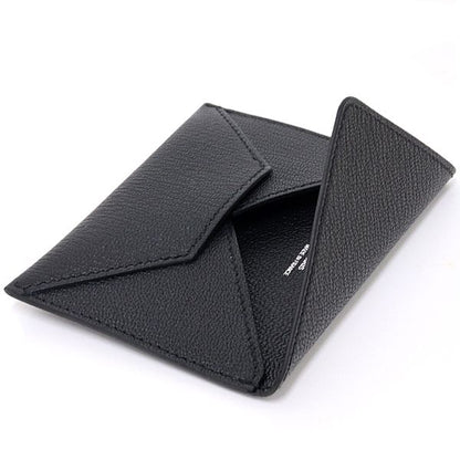 Hermes MM Card Case Chevre Mizore Black — view 5
