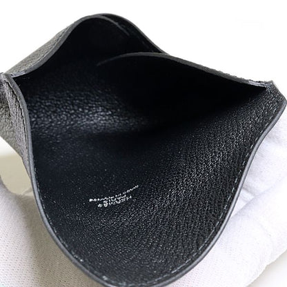 Hermes MM Card Case Chevre Mizore Black — view 6