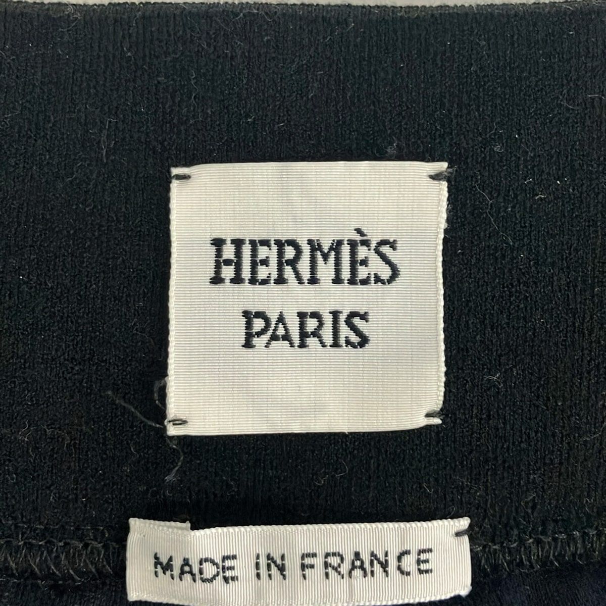Hermes Pants 38 M Black Full Length Waist Togo — view 3