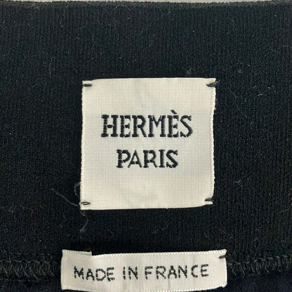 Hermes Pants 38 M Black Full Length Waist Togo — view 3