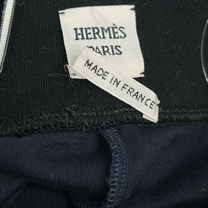 Hermes Pants 38 M Black Full Length Waist Togo — view 6