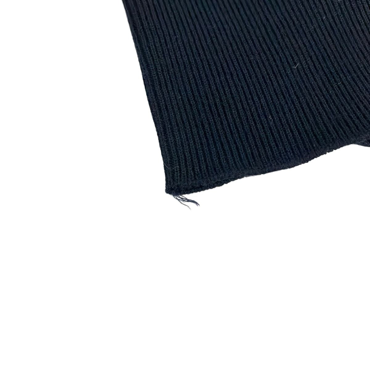 Hermes Long Sleeve Sweater XS Dark Navy Crew Neck Jeu de Points Harnais — view 5