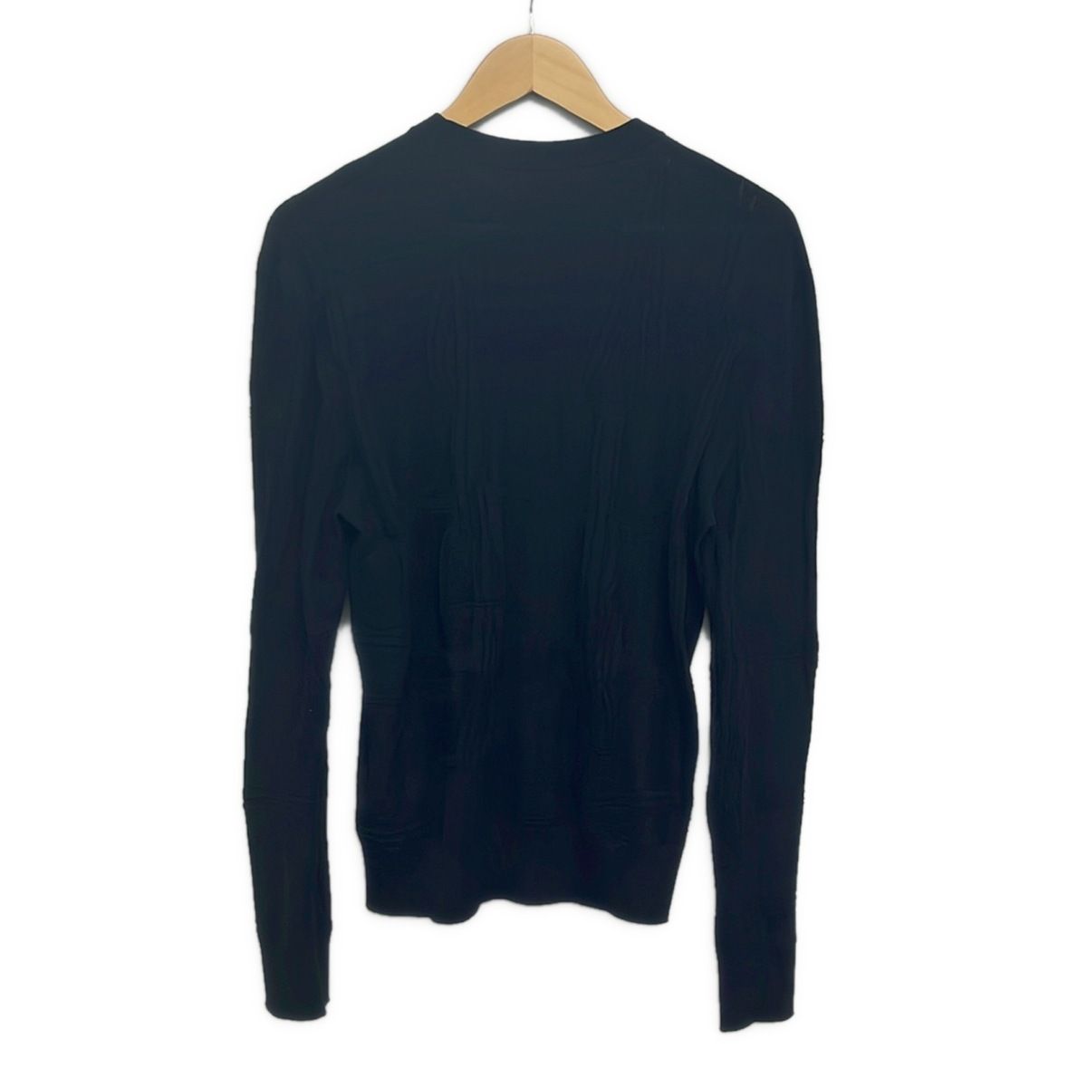 Hermes Long Sleeve Sweater XS Dark Navy Crew Neck Jeu de Points Harnais — view 2