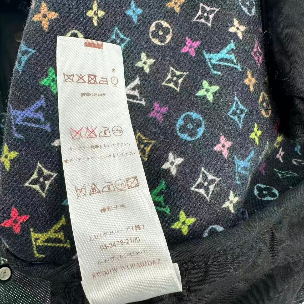 Louis Vuitton Denim Pants Sabrina Monogram 36 Black — view 5