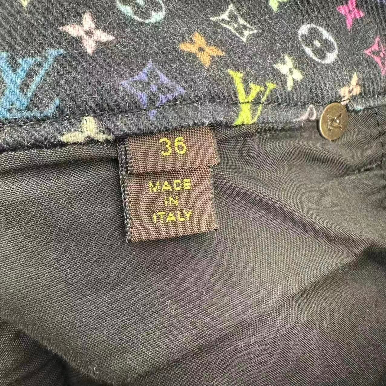 Louis Vuitton Denim Pants Sabrina Monogram 36 Black — view 4