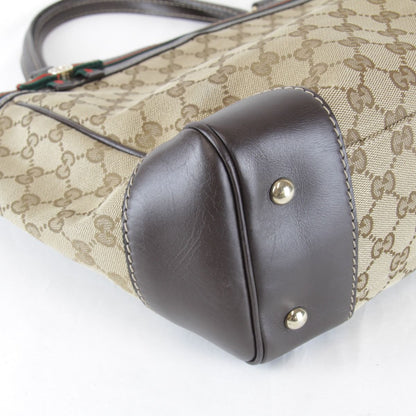Gucci Tote GG Canvas Leather Brown — view 6
