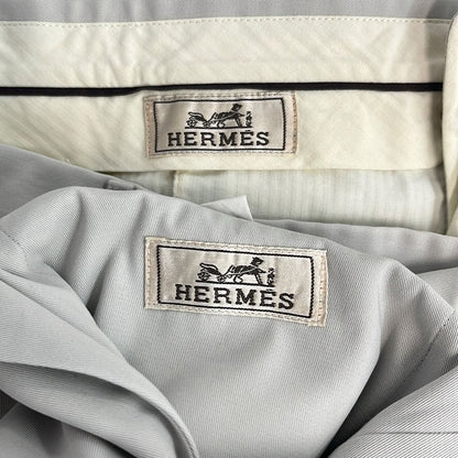 Hermes Singles Light Gray Jacket Suit — view 3