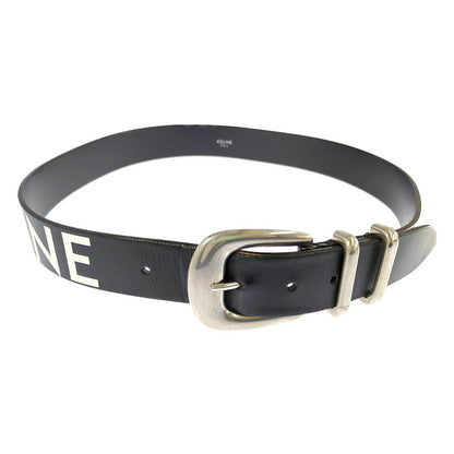 Celine Logo Print Wide Belt Black — view 2
