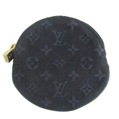 Louis Vuitton Monogram Mini Porte-Monnaie Long Coin Purse Canvas Round — view 2