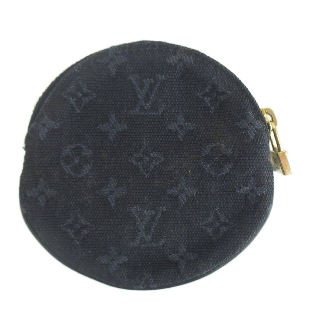 Louis Vuitton Monogram Mini Porte-Monnaie Long Coin Purse Canvas Round