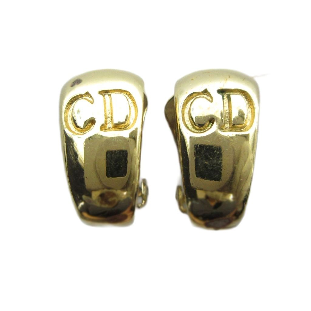 Dior Earrings Clip on Gold