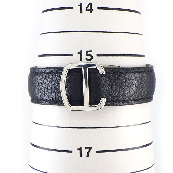Cartier Watch Tank Solo SM Rectangular Silver Dial man Index Black Cowhide SS — view 9