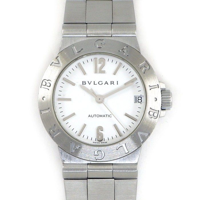 Bvlgari Watch Diagono White Dial Date SS Automatic Winding