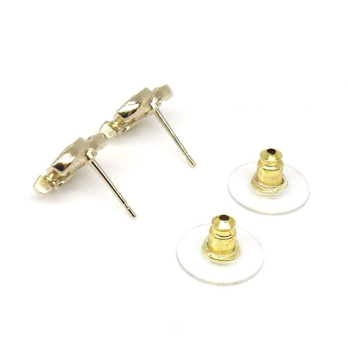 Chanel Earrings CC Logo Rhinestone — view 2