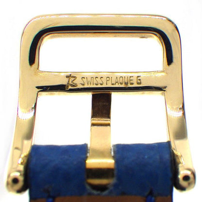Hermes Watch Kelly 1996 Cadena Rock Motif White Dial Blue Cowhide — view 6