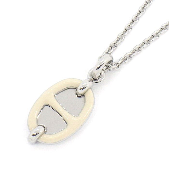 Hermes Necklace Mini Maillon PM Cles Mulacquer Metal