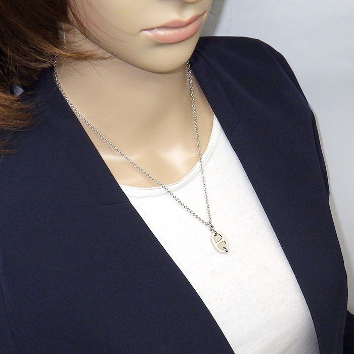 Hermes Necklace Mini Maillon PM Cles Mulacquer Metal — view 6