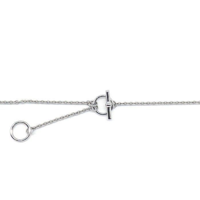Hermes Necklace Mini Maillon PM Rosecanda Lacquer Metal — view 4