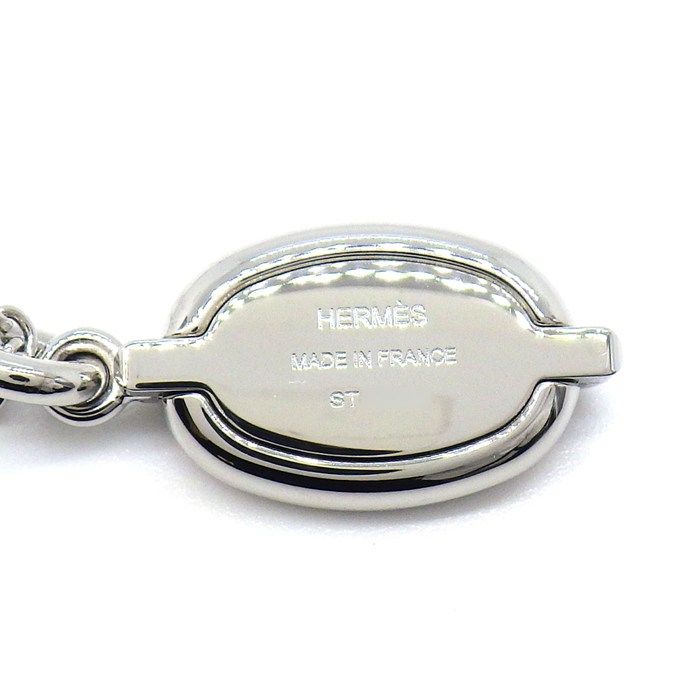 Hermes Necklace Mini Maillon PM Rosecanda Lacquer Metal — view 5