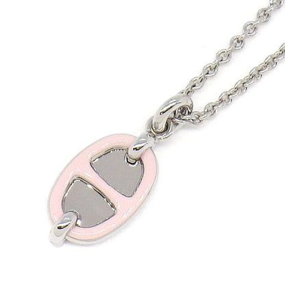 Hermes Necklace Mini Maillon PM Rosecanda Lacquer Metal