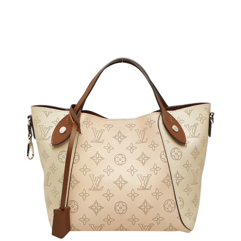Louis Vuitton Monogram Mahina PM 2-Way Shoulder Bag Beige