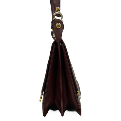 Cartier Shoulder Bag Must Line Bordeaux Gold Leather — view 2