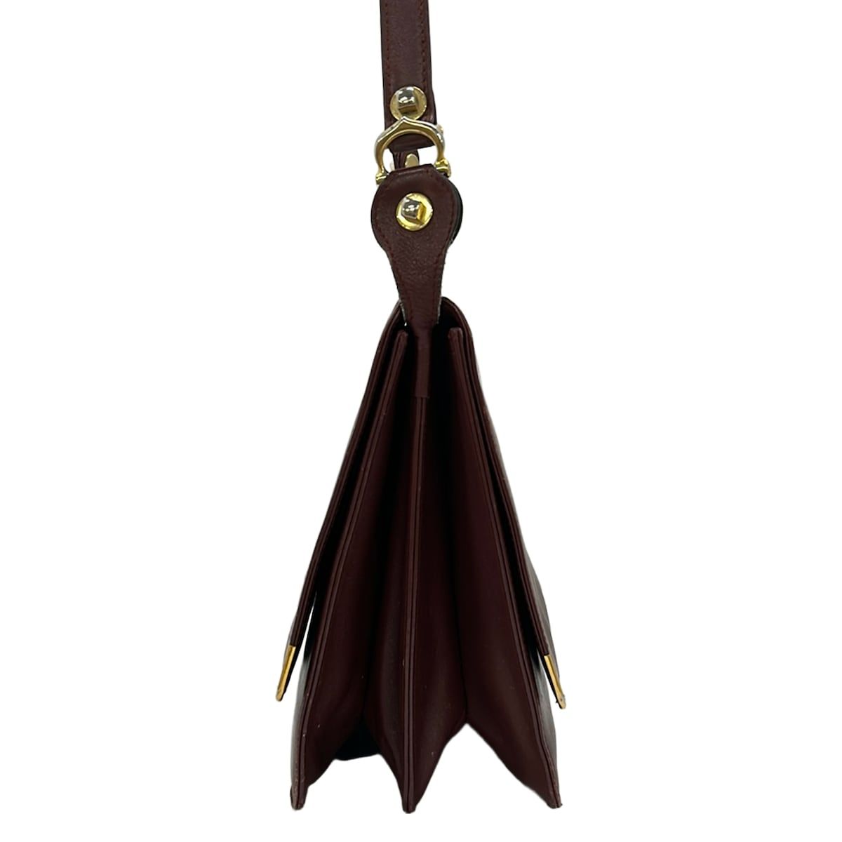 Cartier Shoulder Bag Must Line Bordeaux Gold Leather — view 4