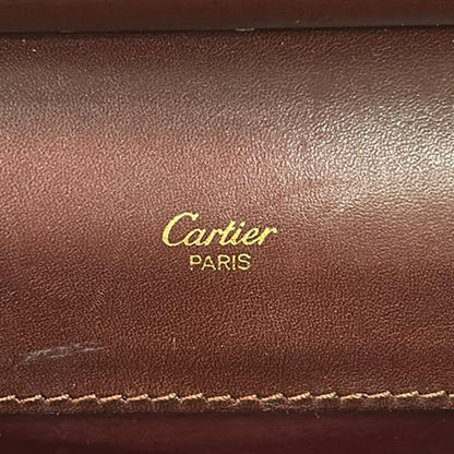 Cartier Shoulder Bag Must Line Bordeaux Gold Leather — view 8