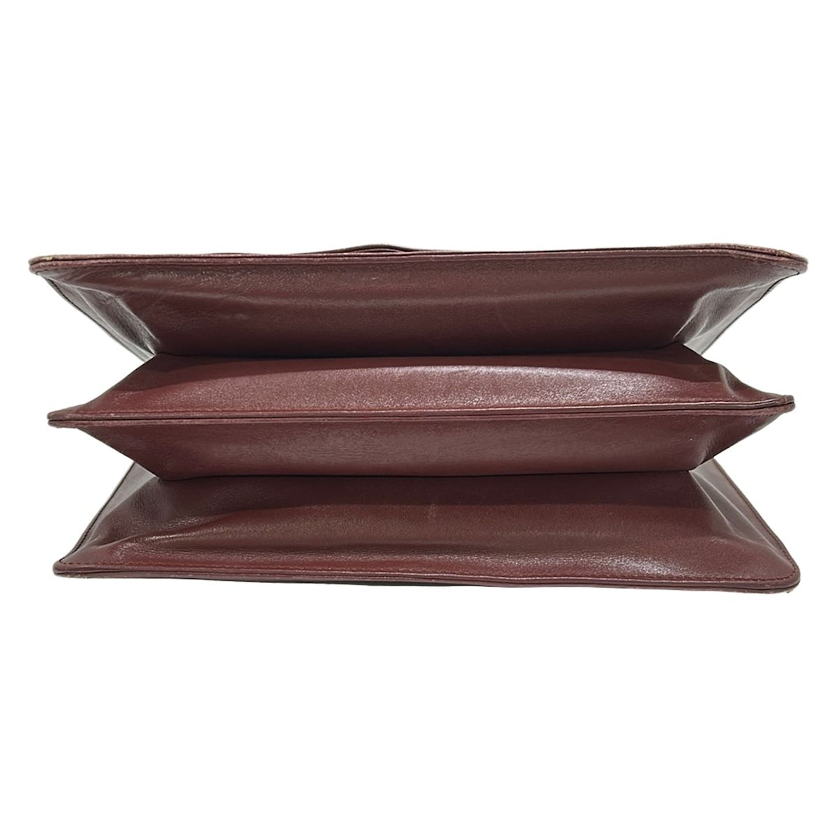 Cartier Shoulder Bag Must Line Bordeaux Gold Leather — view 5