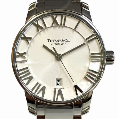 Tiffany & Co Atlas Dome Watch SS Automatic Winding White Dial