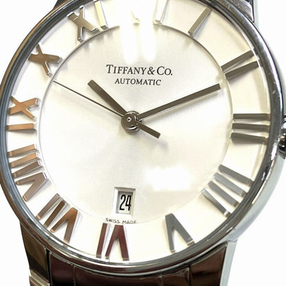 Tiffany & Co Atlas Dome Watch SS Automatic Winding White Dial — view 4