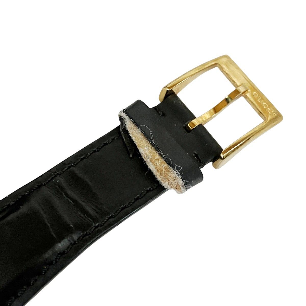 Gucci Interlocking Watch SS Leather Quartz Black Dial 133.3 — view 6