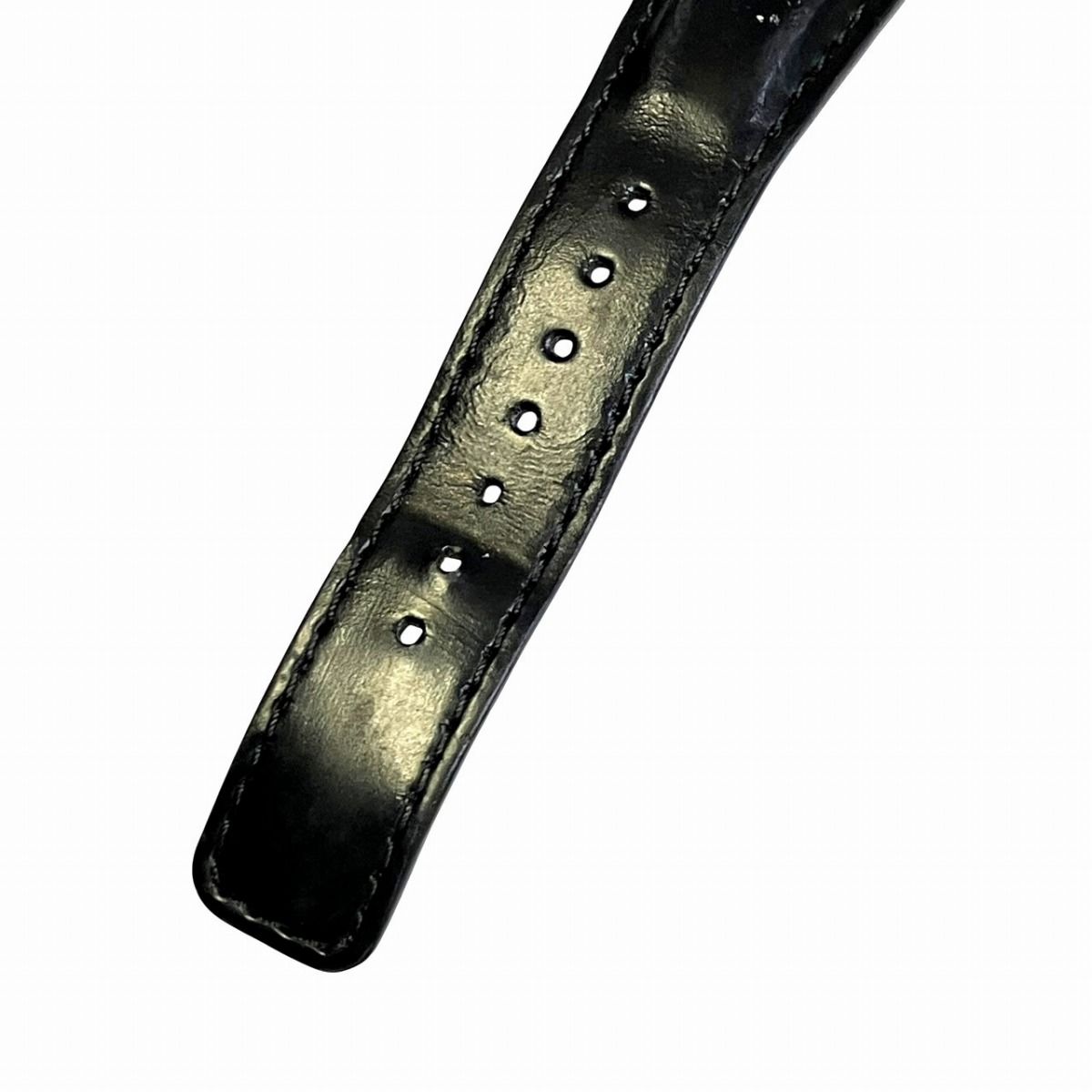 Gucci Interlocking Watch SS Leather Quartz Black Dial 133.3 — view 7