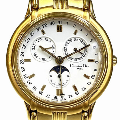 Dior Moon Phase Triple Carre Watch Quartz White Dial 61.271