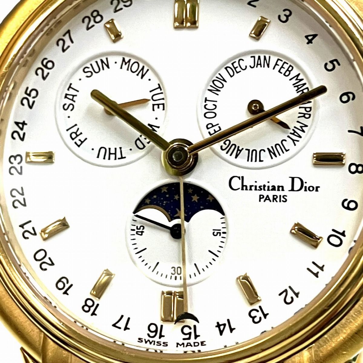 Dior Moon Phase Triple Carre Watch Quartz White Dial 61.271 — view 4