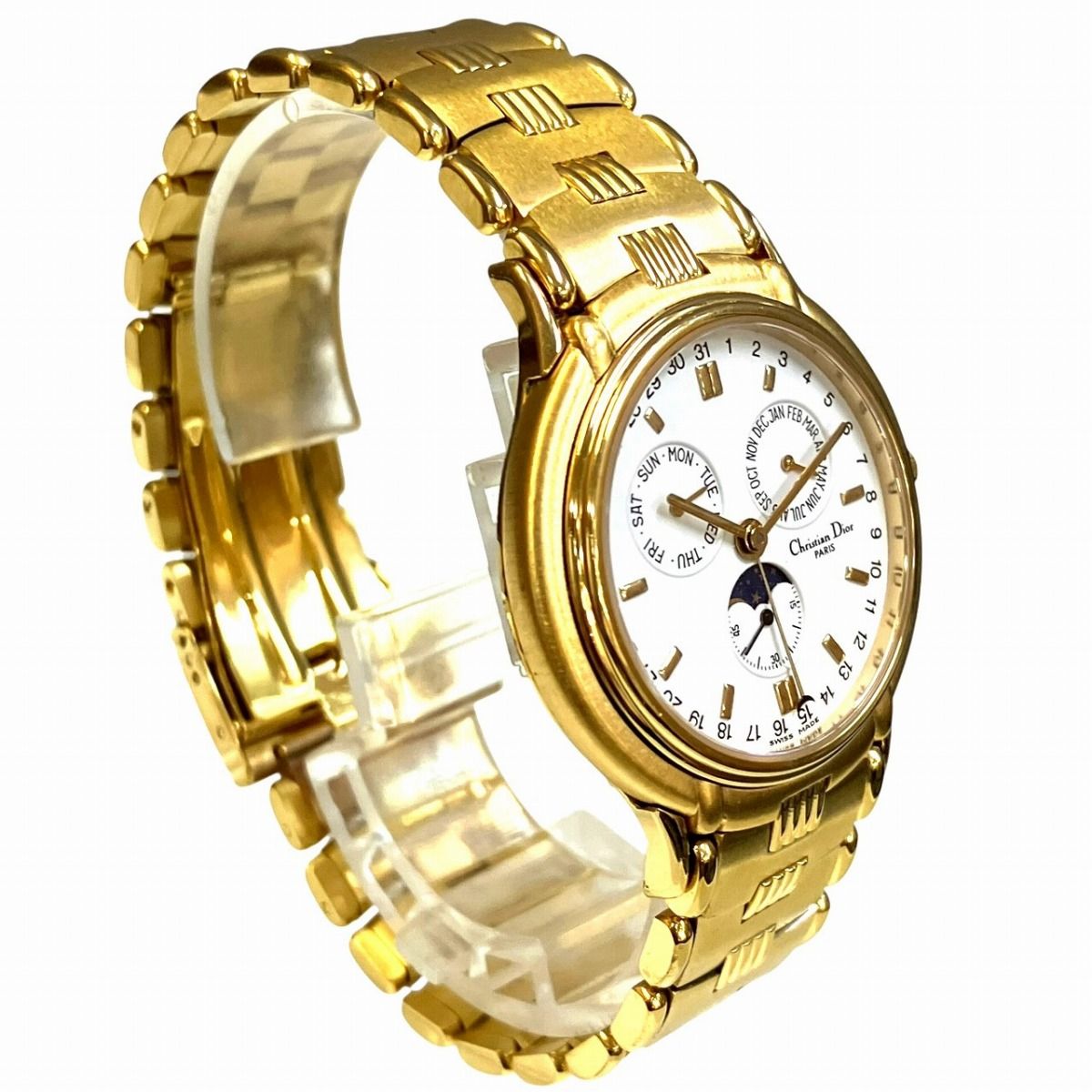 Dior Moon Phase Triple Carre Watch Quartz White Dial 61.271 — view 3