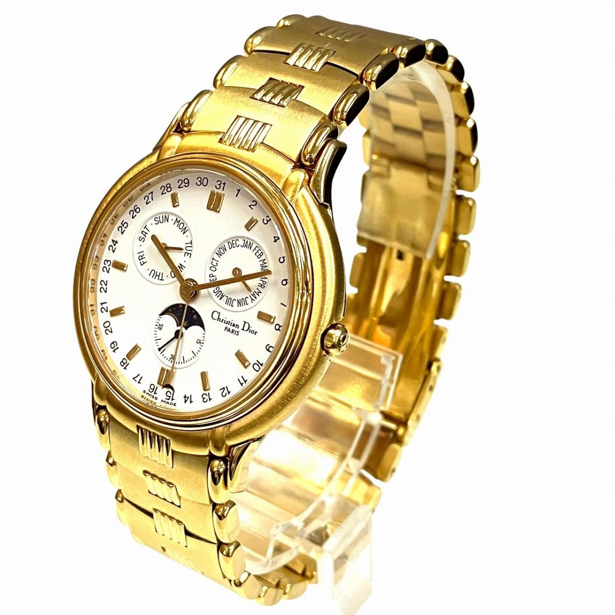 Dior Moon Phase Triple Carre Watch Quartz White Dial 61.271 — view 2