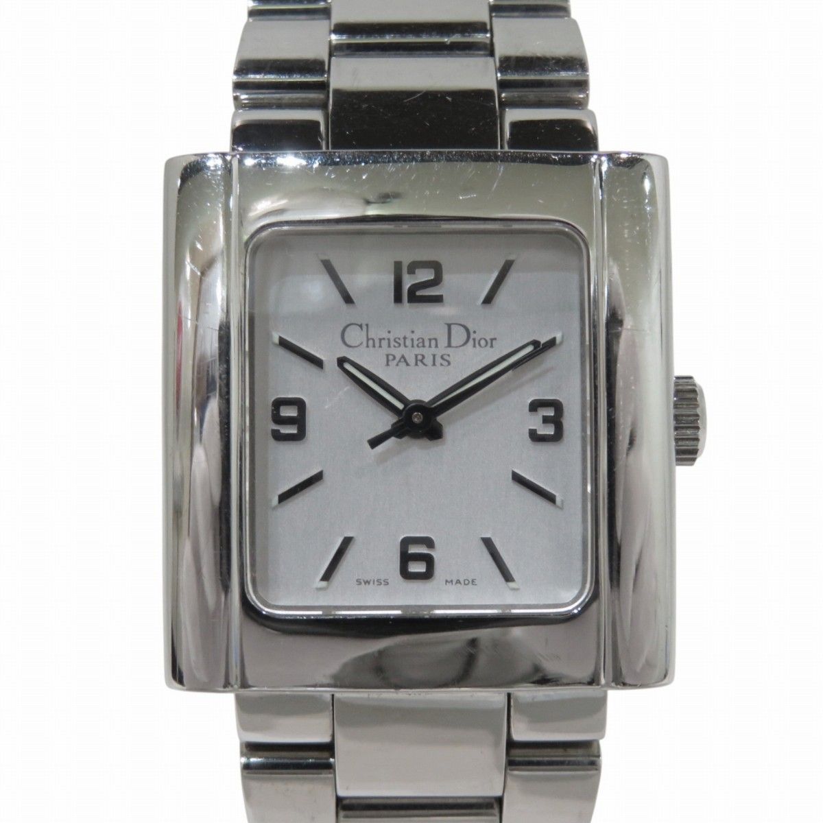 Dior Riva Watch SS Quartz Silver Dial