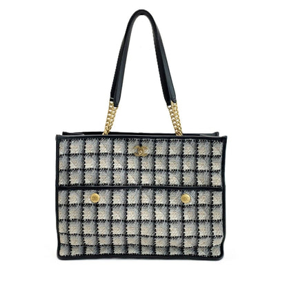 Chanel Tote Tweed Totes Black