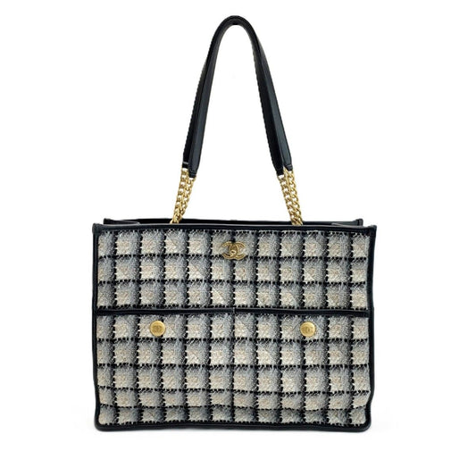 Chanel Tote Tweed Totes Black