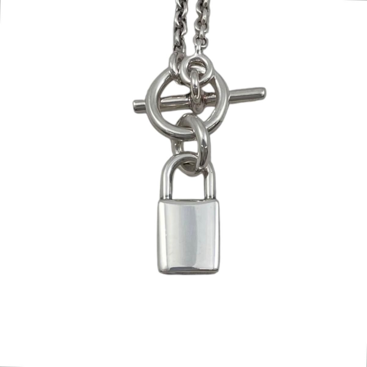 Hermes Necklace Amulet Kelly Cadena Pendant 00 Silver — view 4