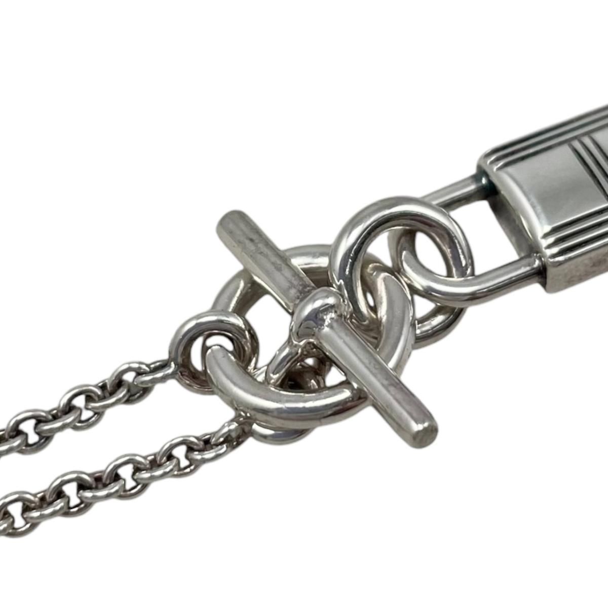 Hermes Necklace Amulet Kelly Cadena Pendant 00 Silver — view 6