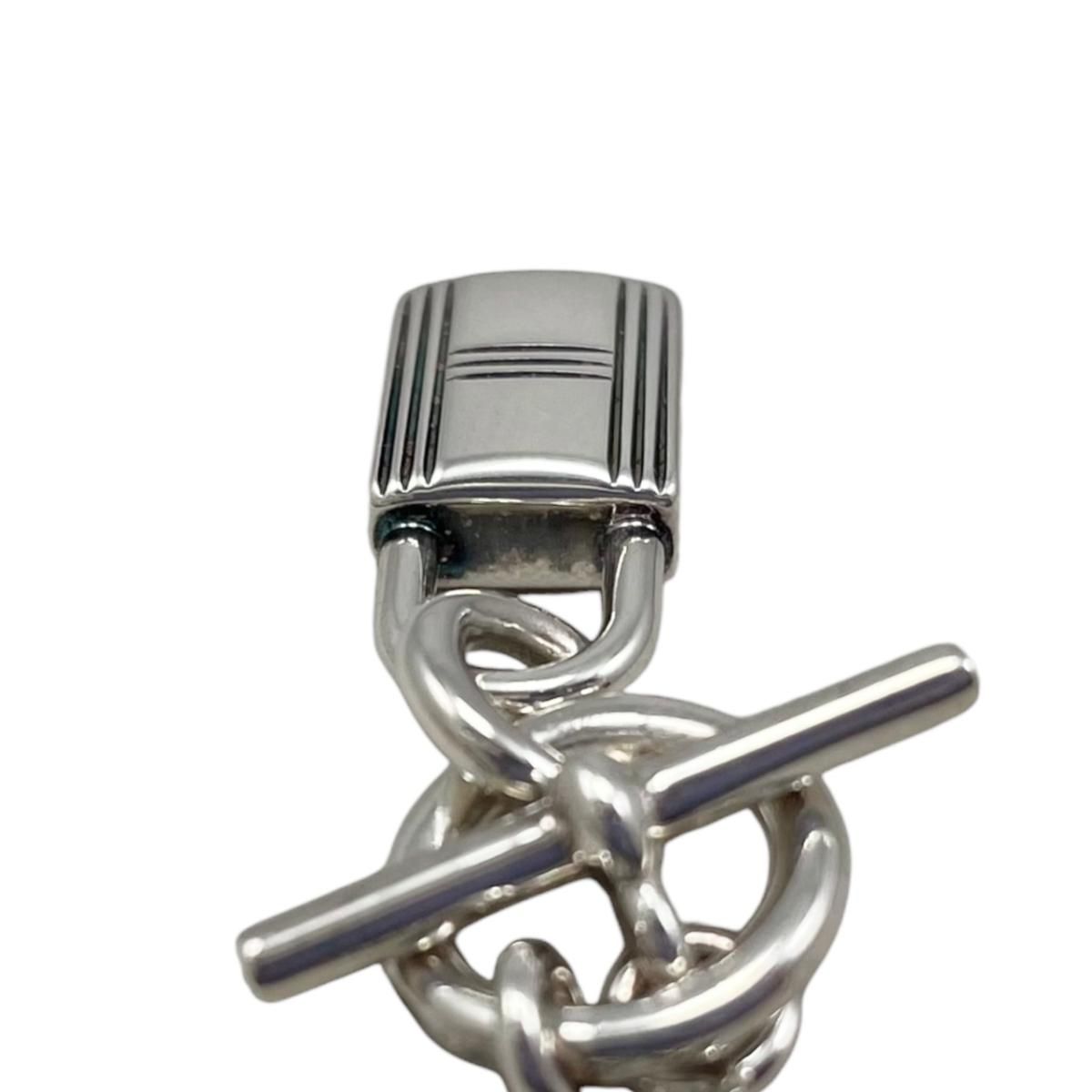 Hermes Necklace Amulet Kelly Cadena Pendant 00 Silver — view 7