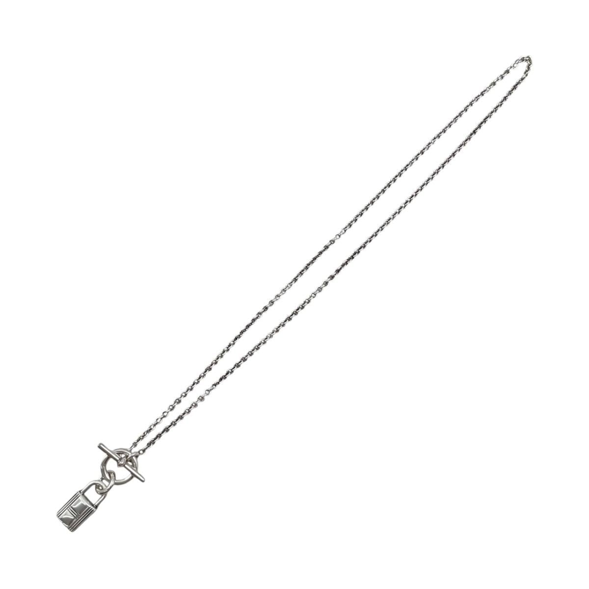 Hermes Necklace Amulet Kelly Cadena Pendant 00 Silver — view 5