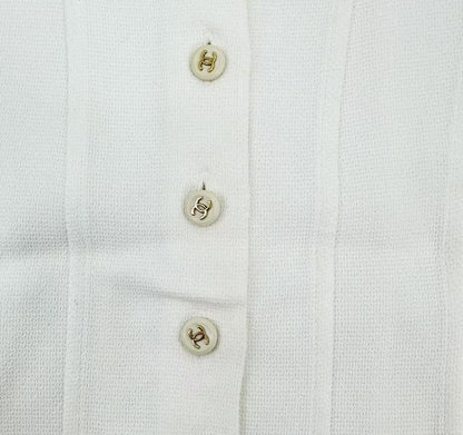 Chanel CC Logo Button Shirt — view 3