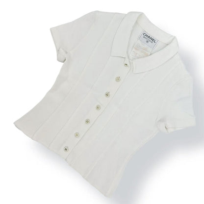Chanel CC Logo Button Shirt