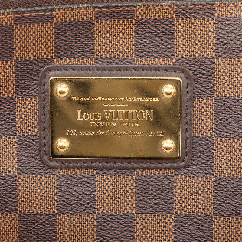 Louis Vuitton Damier 2-Way Shoulder Bag Brown Leather — view 4